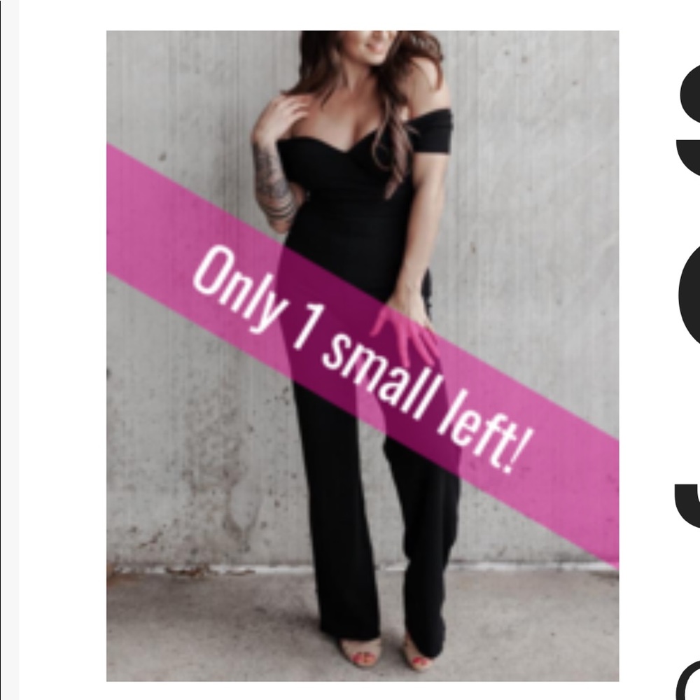 Rebellia off the shoulder jumpsuit